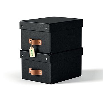 LEITZ Puro, veľkosť S, čierny – sada 2 ks