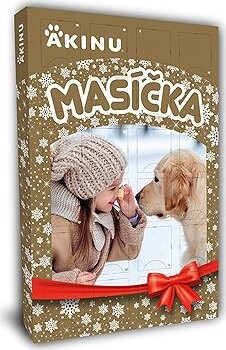Akinu Winter Mäsíčka Adventný kalendár maškrta pre psov 120 g