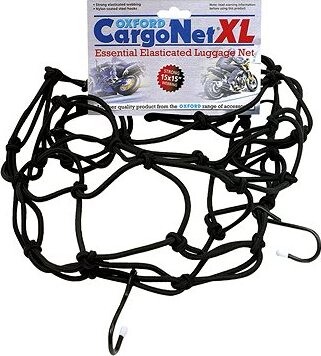 OXFORD pružná batožinová sieť XL pre motocykle, (38 × 38 cm, čierna)