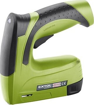 EXTOL CRAFT sponkovačka/klincovačka aku, 4 V Li-Ion, 1300 mAh, USB nabíjanie, 402901