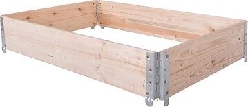 ROJAPLAST – Záhon vyvýšený skladací, drevo, borovica, 120 × 80× 20 cm