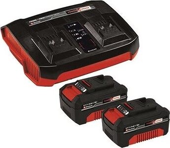 EINHELL Starter Kit Power X-Change 2× 18 V 4,0 A h & 3 A Twincharger