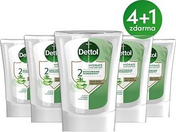 DETTOL Náhradná náplň do bezdotykového dávkovača Aloe Vera 250 ml 4+1