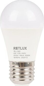 RETLUX RLL 640 G45 E27 miniG 6 W DL D