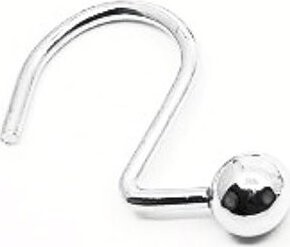 Spirella sada 12 ks krúžkov na sprchové závesy BUBBLE, chrómovaný kov, 4 × 6 cm