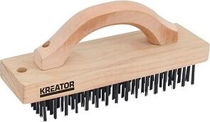 KRT561001 – Ručná drôtená oceľová kefa 6-ti radová, drevená