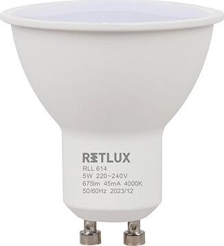 RETLUX RLL 614 GU10 bulb 5 W CW D