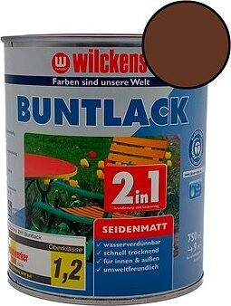 Wilckens Vodou riediteľná univerzálna akrylátová matná farba 2 v 1 hnedá, WI.12481100050