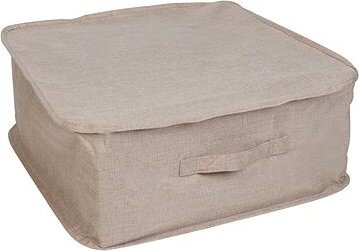 Compactor textilný úložný box SANDY so zipsom na oblečenie a prikrývky 46 × 46 × 20,5 cm