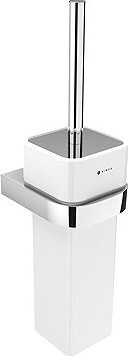 Nimco Toaletná WC kefa nerezová – keramika Nikau chróm NK-30094K-26