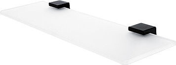 Nimco Polica do kúpeľne a sprchy 50 cm – sklo čierna Kibo Ki-14091B-50-90