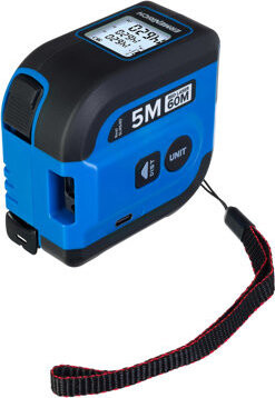 ERMENRICH – Laserový diaľkomer, 60 m Reel Laser Tape Measure Violet SLR640 (1 X 0,39 Ah)