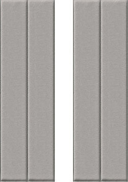 HCS deco 3D samolepicí stěnové obdelníky, pruhy samet 2 ks, šedé