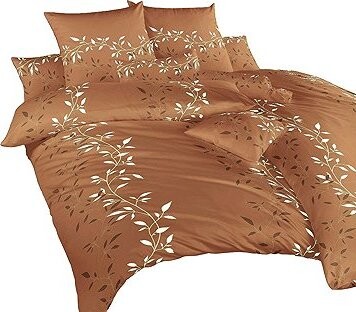 Dadka Obliečky krep Mandevila hnedá 140 × 200, 70 × 90 cm