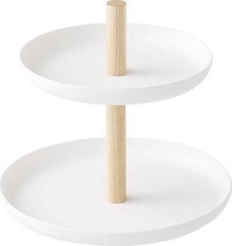 Yamazaki Misky na šperky Tosca 2315, kov / drevo, výška 15 cm, biely