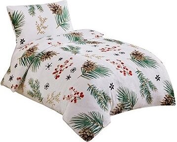 Jahu Obliečky mikroflanel Conifer 140 × 200, 70 × 90 cm