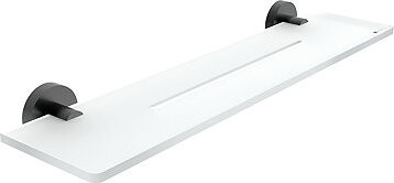 Nimco Polica do kúpeľne a sprchy 50 cm – bez vŕtania Unix čierna UNC-X450-90