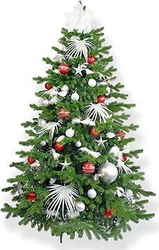 LAALU Ozdobený stromček POLÁRNA ČERVENÁ II 300 cm s 213 ks ozdôb a dekorácií