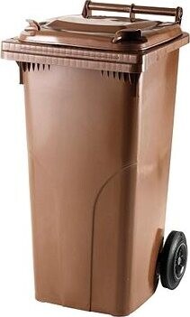 J.A.D. TOOLS Smetná nádoba, hnedá 120 l