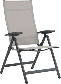 DOPPLER Kreslo AVANTAGE, polohovacie, hliníkové, mocca