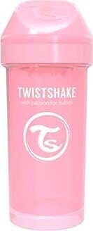 TWISTSHAKE fľaša pre deti 360 ml pastelovo ružová