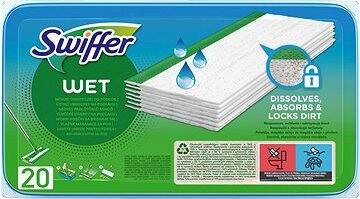 Swiffer Sweeper na podlahy Náhrady Vlhčené 20 ks