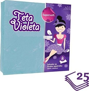 VIOLETA 2-vrstvové modré 25 ks