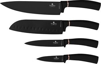 BERLINGERHAUS Sada nožů s nepřilnavým povrchem 4 ks Black Rose Collection