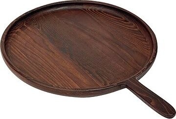 SERAX Pure Podnos s rukoväťou Dark Brown/Wood 48,6 × 35 cm