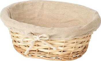 Adam Schmidt Košík prútený, oválny, s textíliou 220 × 170 mm