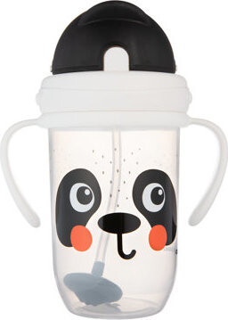 Canpol babies – Nevylievajúci sa hrnček so slamkou a závažím BabiesBoo, 270 ml, Panda