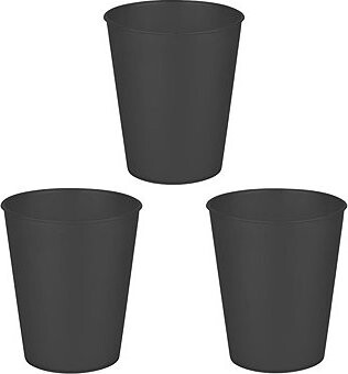 GODAN Plastový párty téglik čierny/silvester 250 ml, 3 ks