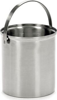 SERAX S Vedro na ľad z kefovanej ocele 14 cm, strieborné