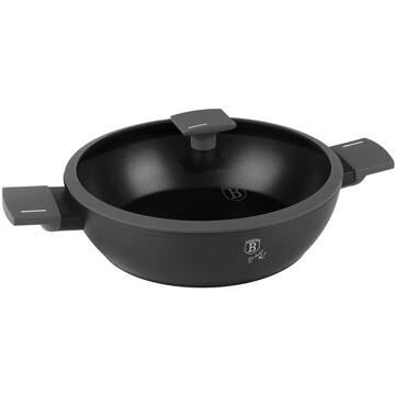 BerlingerHaus Antracit Collection Hluboká pánev s titanovým povrchem a poklicí 28 cm