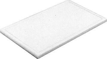 Gastro Doštička krájacia plastová 40 × 30 × 1 cm, s drážkou, biela