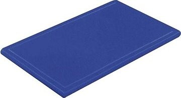 Gastro Lopárik na krájanie plastový 60 × 40 × 3 cm, s drážkou, modrý