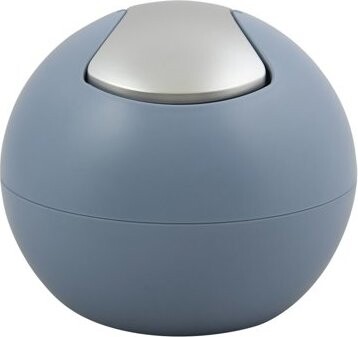Spirella mini výklopný odpadkový kôš Bowl Matt, hmlový modrý, plast, 1 l