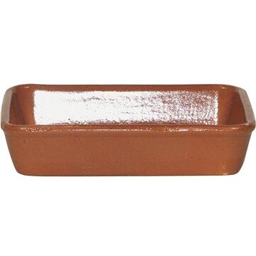 Gastro miska servírovacia na lazane 14 × 19 cm hnedá