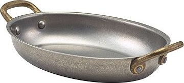 GENWARE Servírovací hrnec oválný, nerez Vintage, objem 0,5 l, výška 3,25 cm