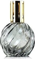 Ashleigh & Burwood Veľká katalytická lampa SPIRAL GREY sklenená sivá