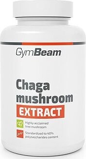 GymBeam Extrakt z huby Chaga (ryšavec šikmý) 90 kapsúl
