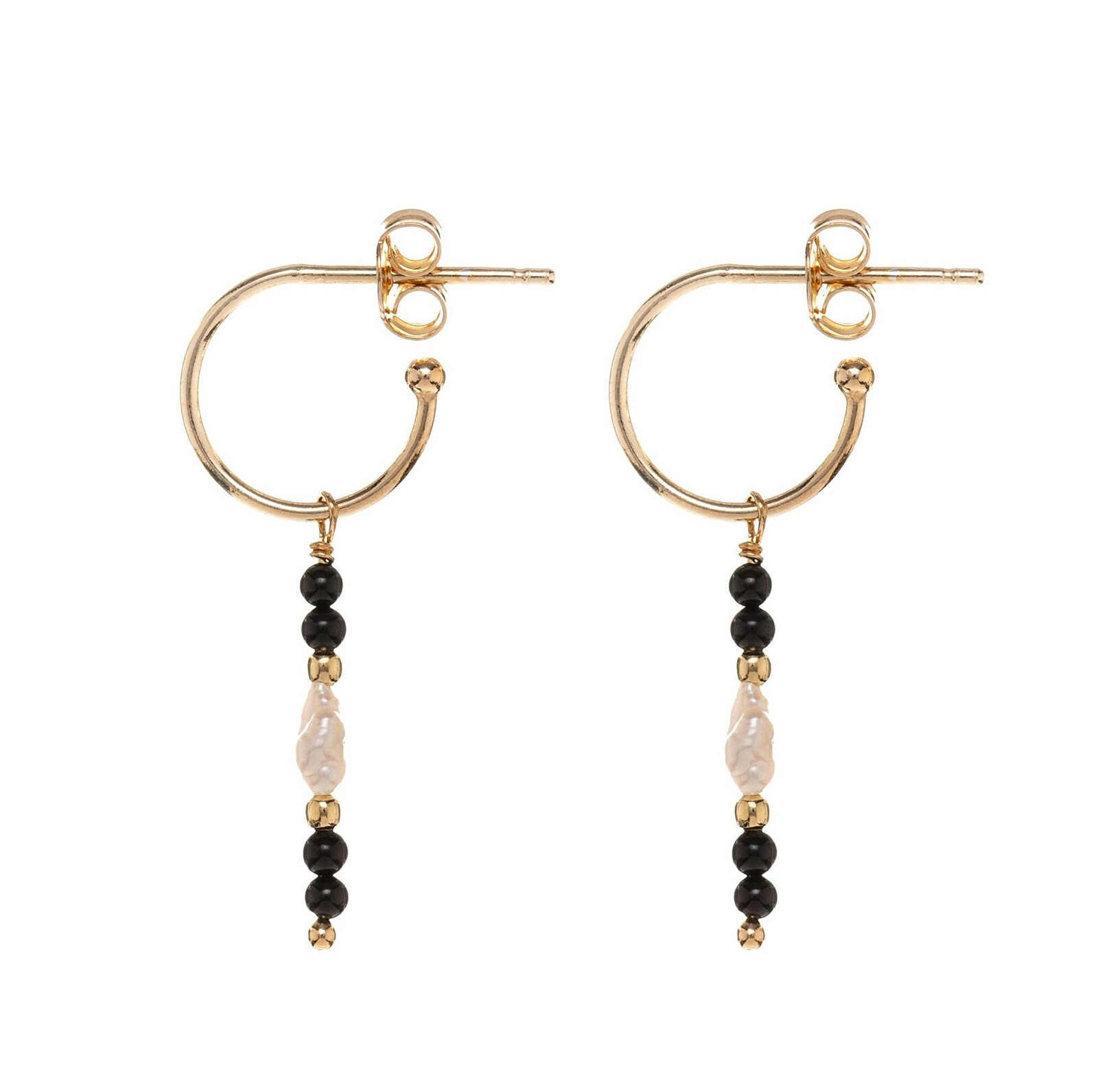 Alisia Nádherné visiace náušnice s pravými perlami a achátom AL5256.01.000