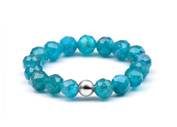 Agato Dámsky minerálny prsteň s apatitom POL-R05 53 mm