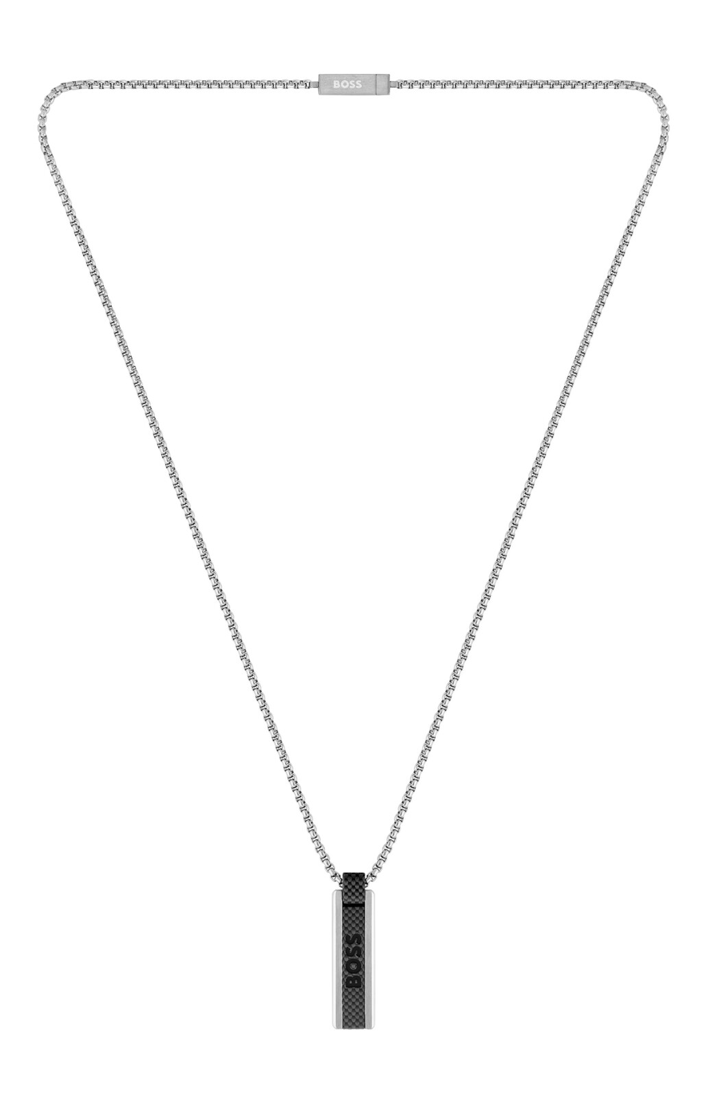 Hugo Boss Pánsky oceľový náhrdelník s príveskom Sakis 1580365