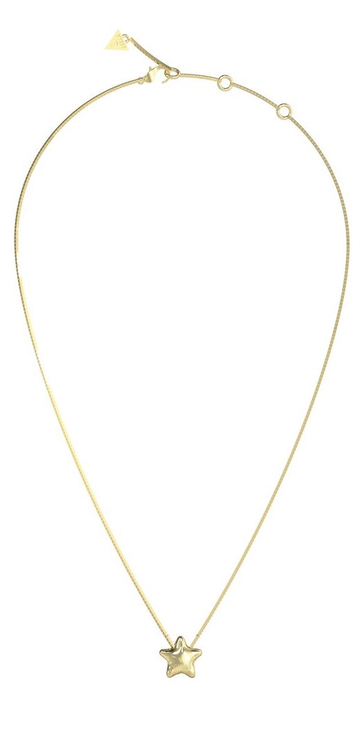 Guess Slušivý pozlátený náhrdelník Hviezda Iconique JUBN05545JWYGT/U