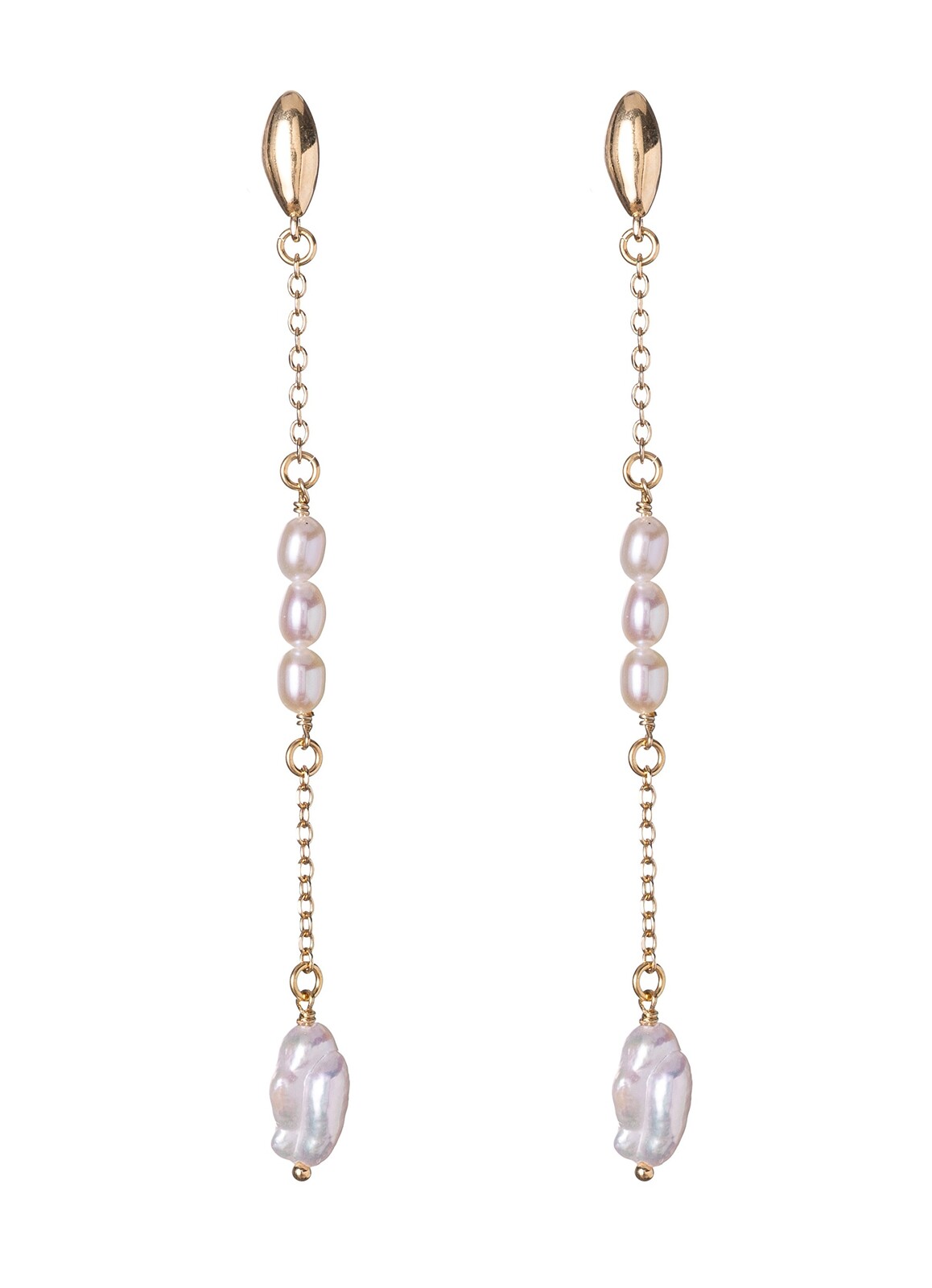 Alisia Dlhé visiace náušnice so sladkovodnými perlami AL5116.01.000