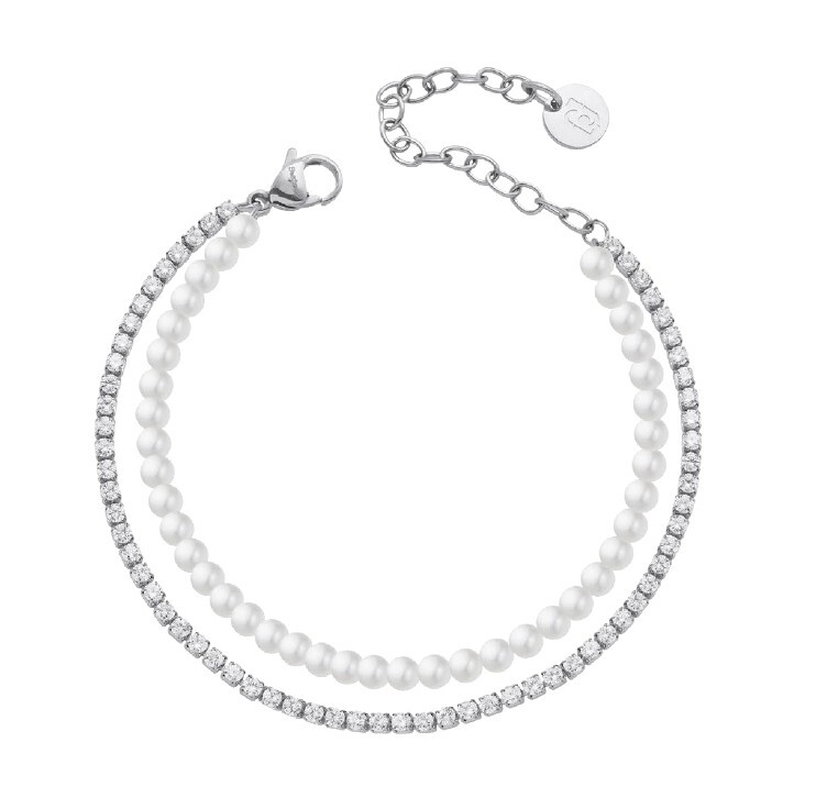 Liu Jo Dvojitý náramok so syntetickými perlami LJ3025