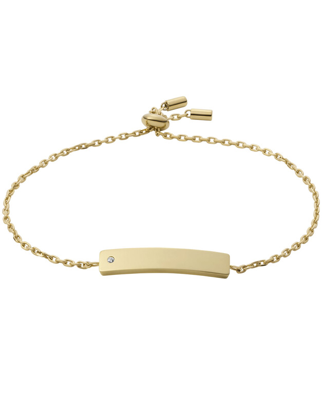 Fossil Štýlový oceľový náramok s kryštálom JOF00819710