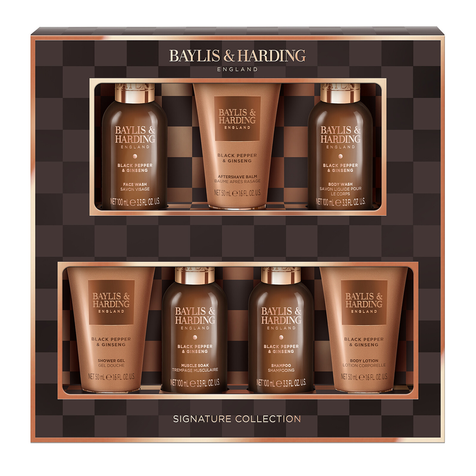 Baylis & Harding Darčeková sada Čierne korenie & Ženšen 7 ks