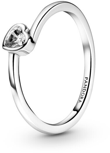 Pandora Romantický strieborný prsteň so srdiečkom People 199267C02 56 mm